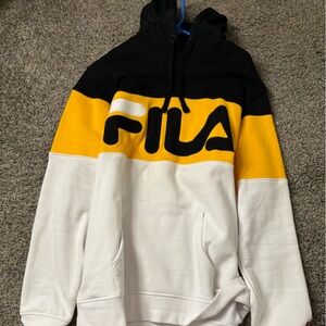 New fila yellow/black hoodie
